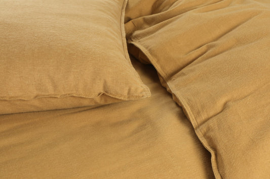 Dekbedovertrek Flanel Oker