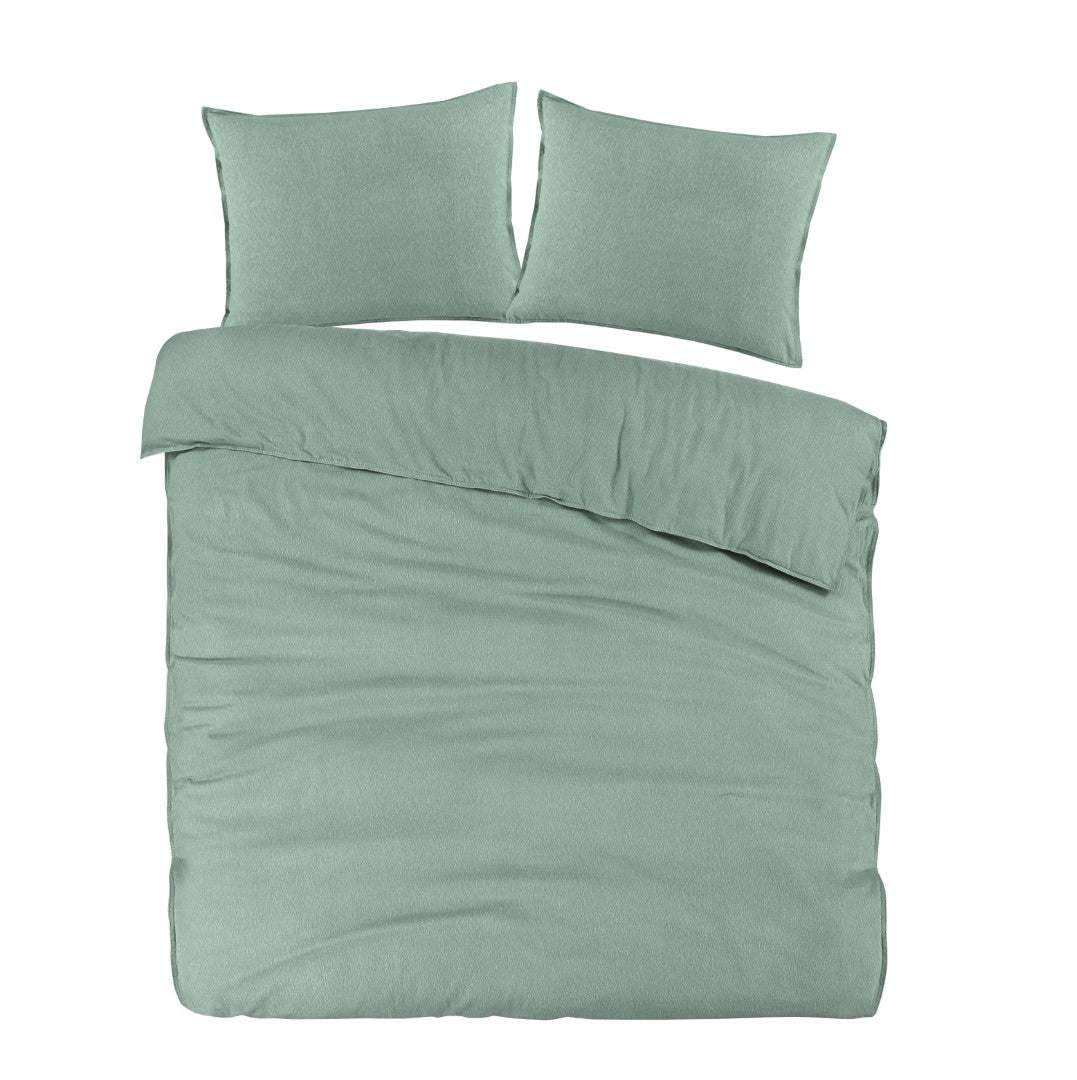 Dekbedovertrek Flanel Groen
