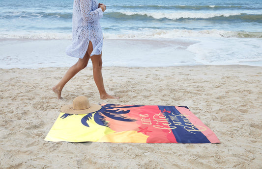 Sneldrogend Microfiber Strandlaken Beach Life