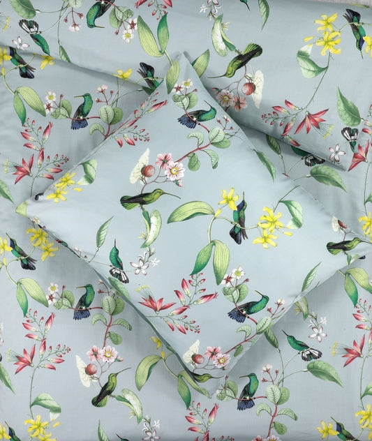 Dekbedovertrek Bird Song Blauw