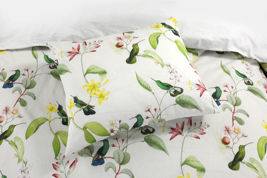 Dekbedovertrek Bird Song Wit