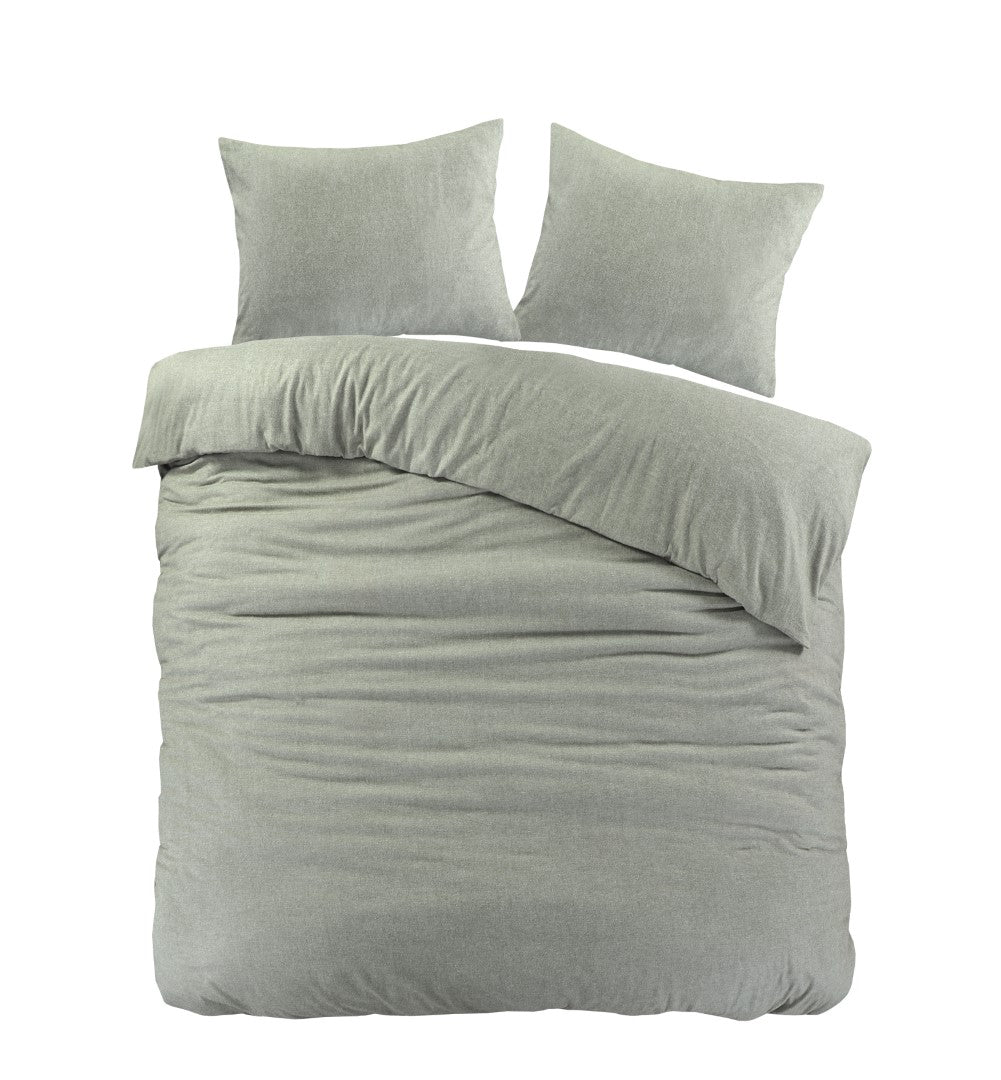 Dekbedovertrek Brienz Flanel Groen