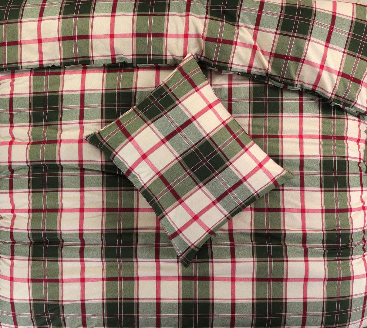 Dekbedovertrek Brixen FLANEL Rood
