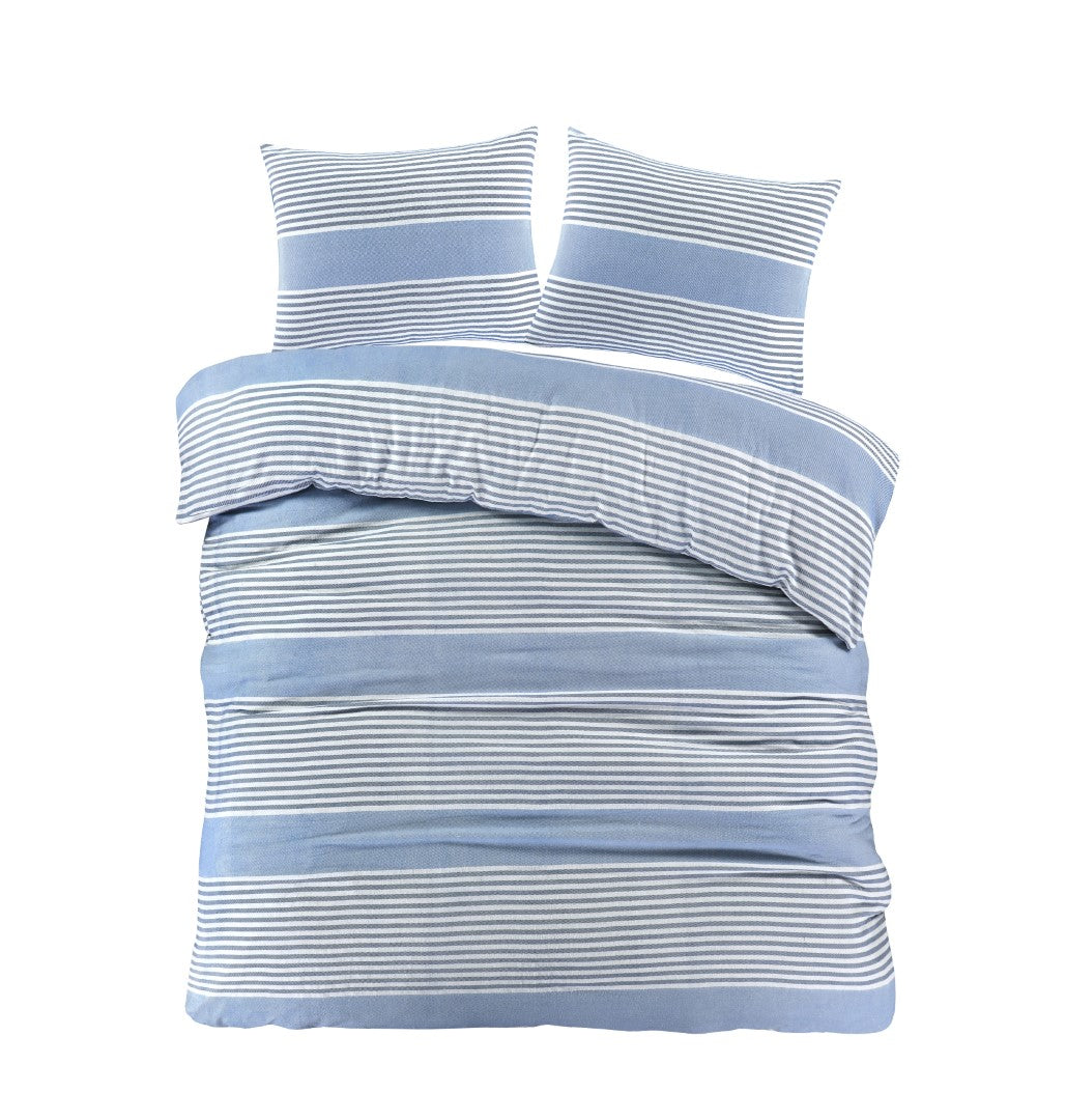 Dekbedovertrek Davos Flanel Blauw