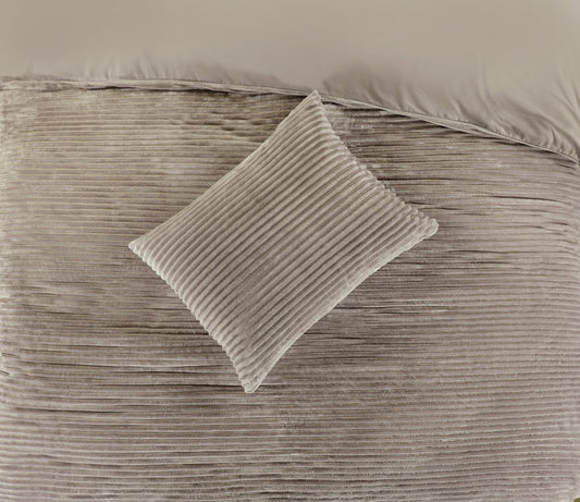 Dekbedovertrek Dorit Rib Fleece Roze