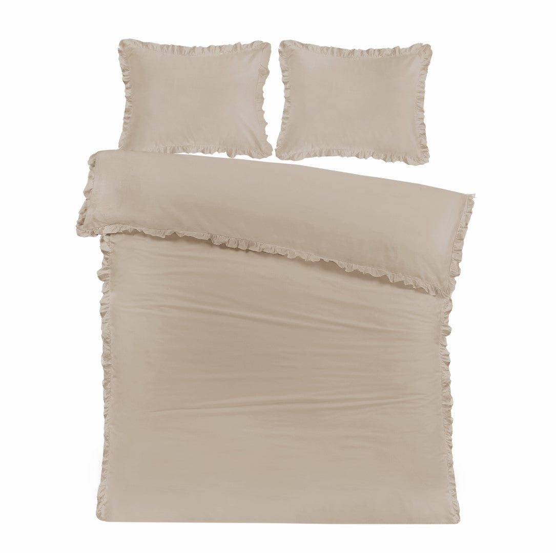 Dekbedovertrek Fleur Zand