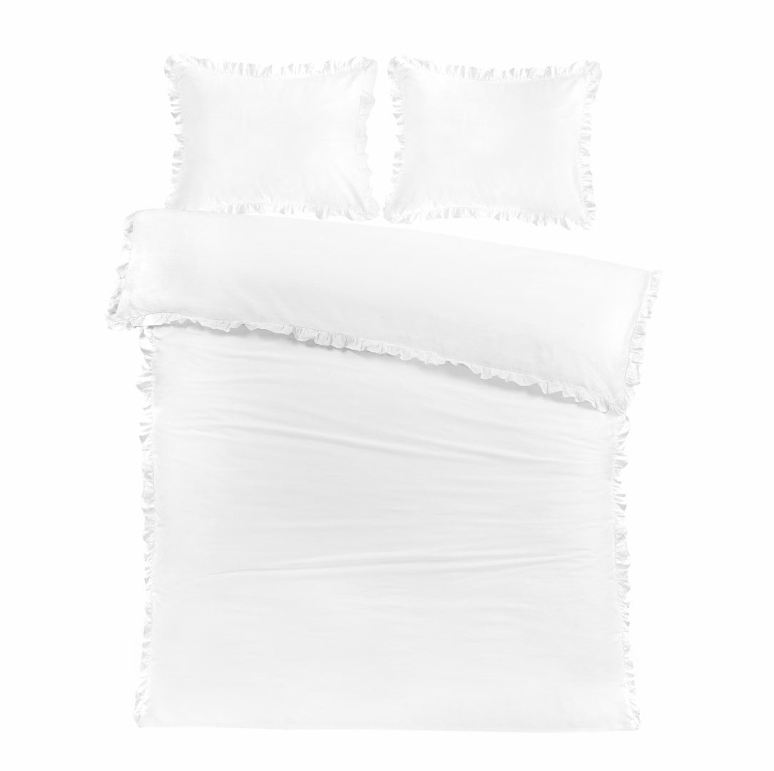 Dekbedovertrek Fleur Wit