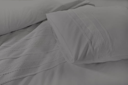 Dekbedovertrek Madrid Grijs