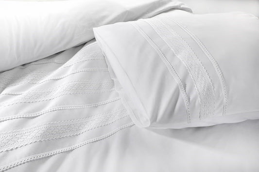Dekbedovertrek Madrid Wit