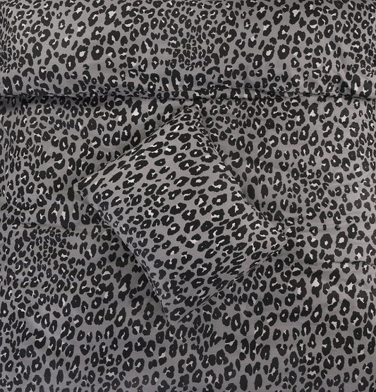 Dekbedovertrek Panter Grijs