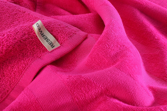 Strandlaken XL 'RESERVED' Fuchsia