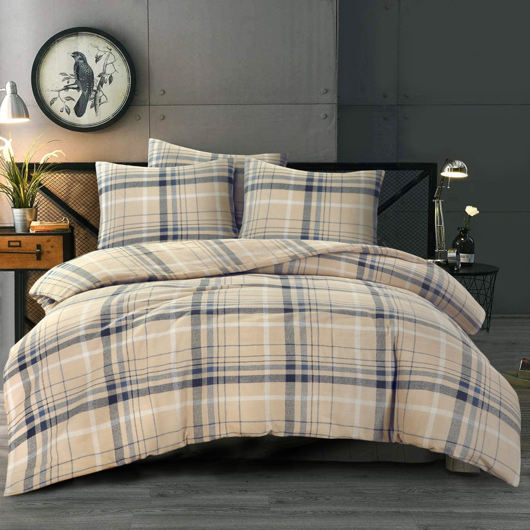 Dekbedovertrek Solden FLANEL Beige