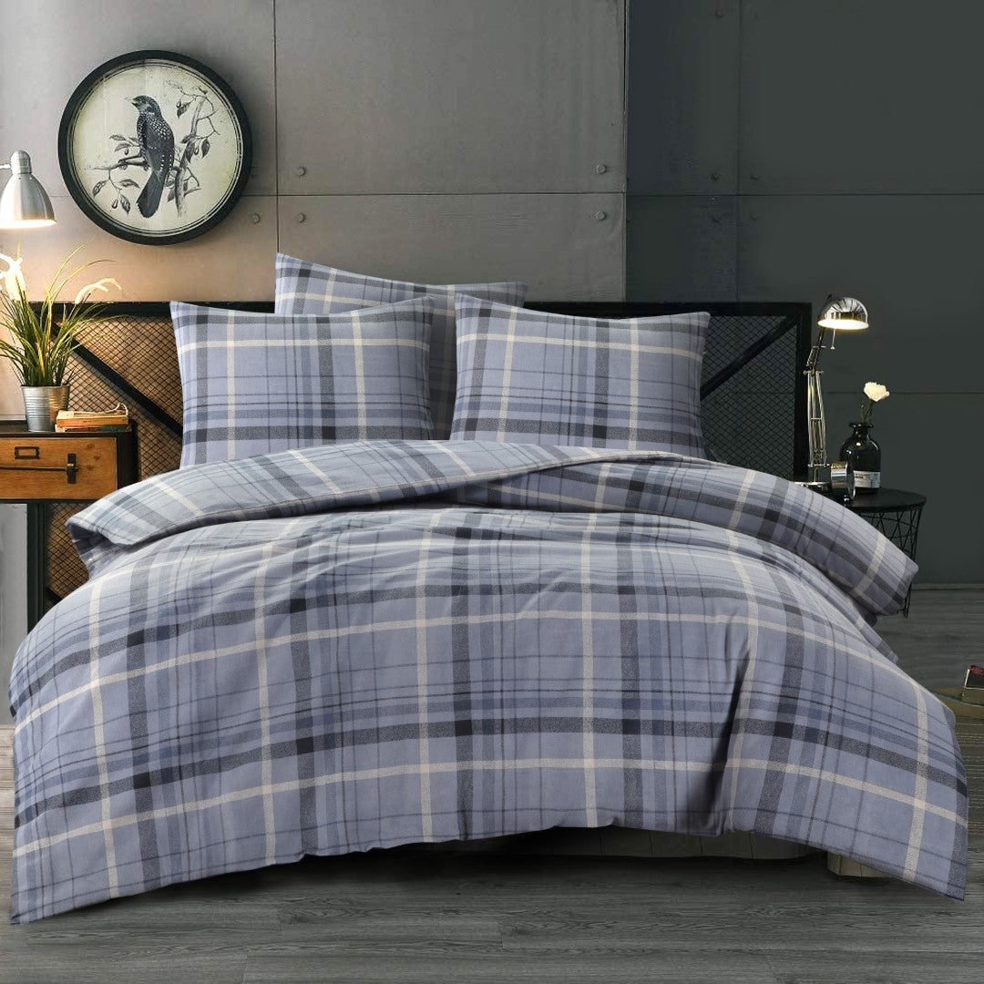 Dekbedovertrek Solden FLANEL Blauw