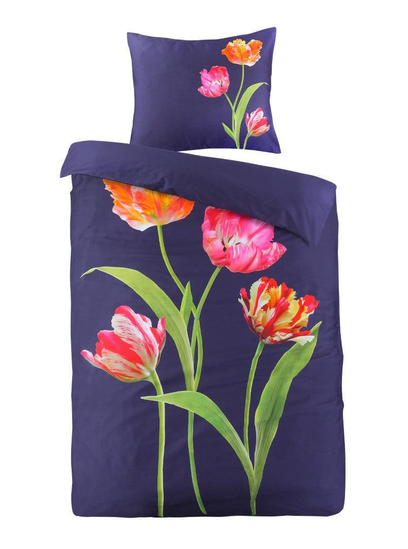 Dekbedovertrek Tulips Navy
