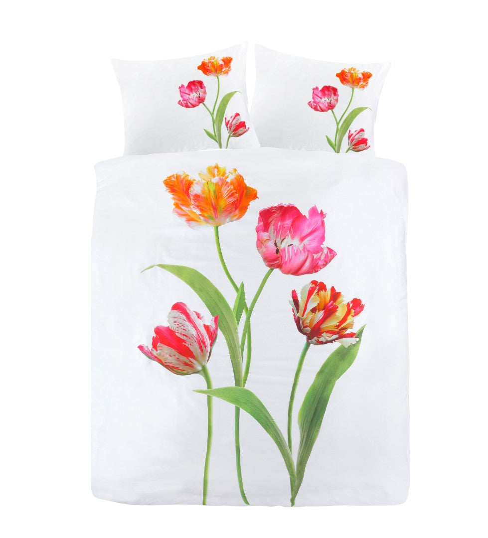 Dekbedovertrek Tulips Wit