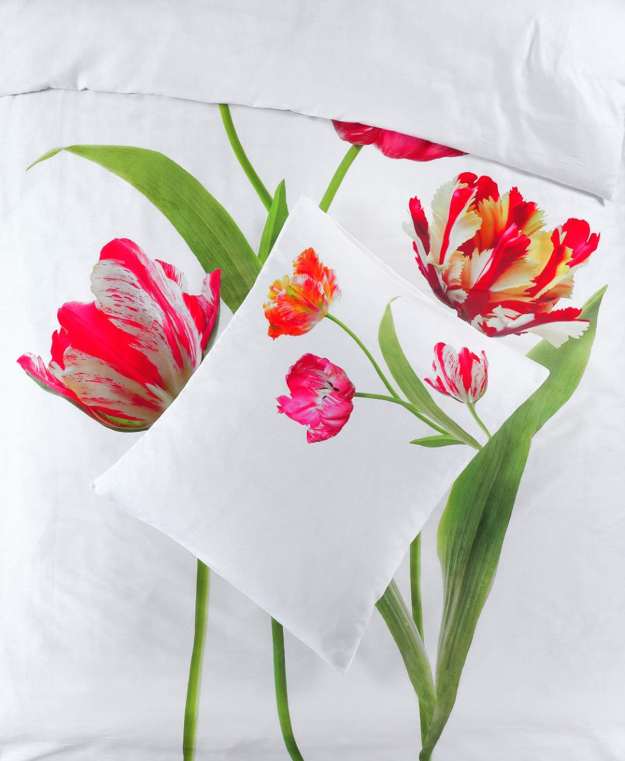 Dekbedovertrek Tulips Wit