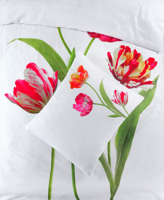 Dekbedovertrek Tulips Wit