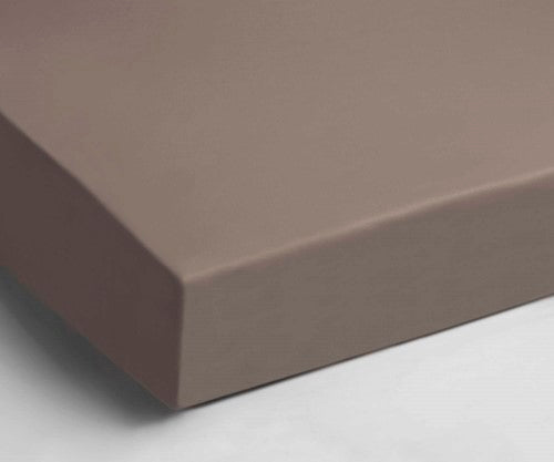 Hoeslaken Velours Zand