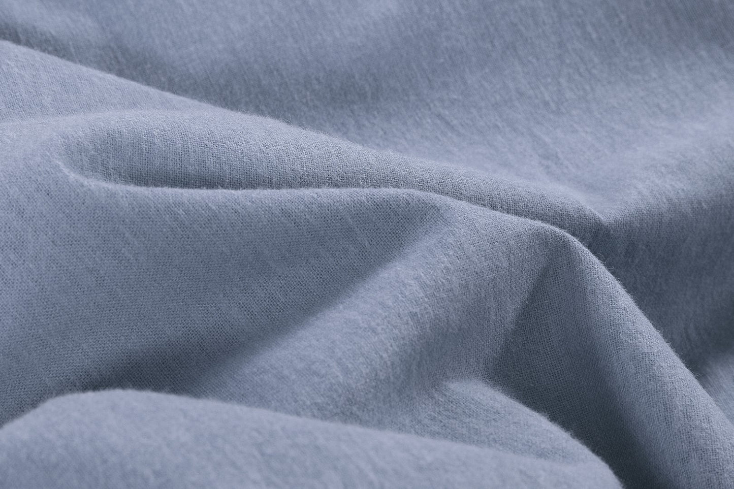 Dekbedovertrek Flanel L.blauw
