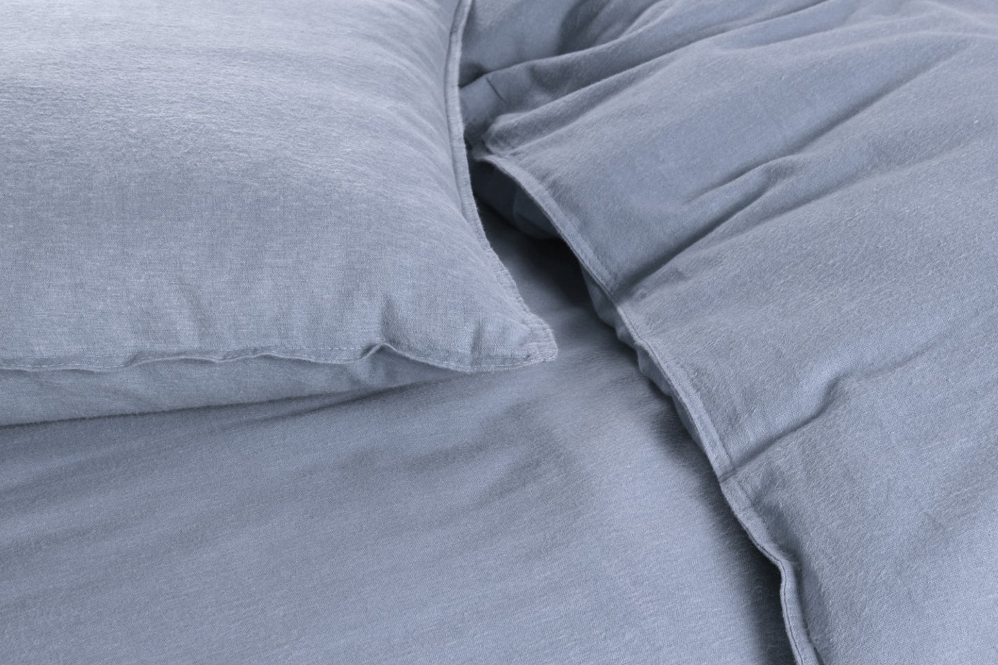 Dekbedovertrek Flanel L.blauw