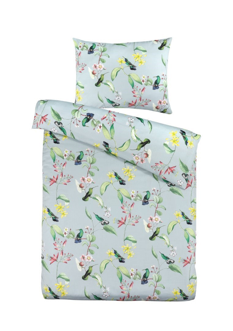 Dekbedovertrek Bird Song Blauw
