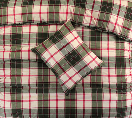Dekbedovertrek Brixen FLANEL Rood