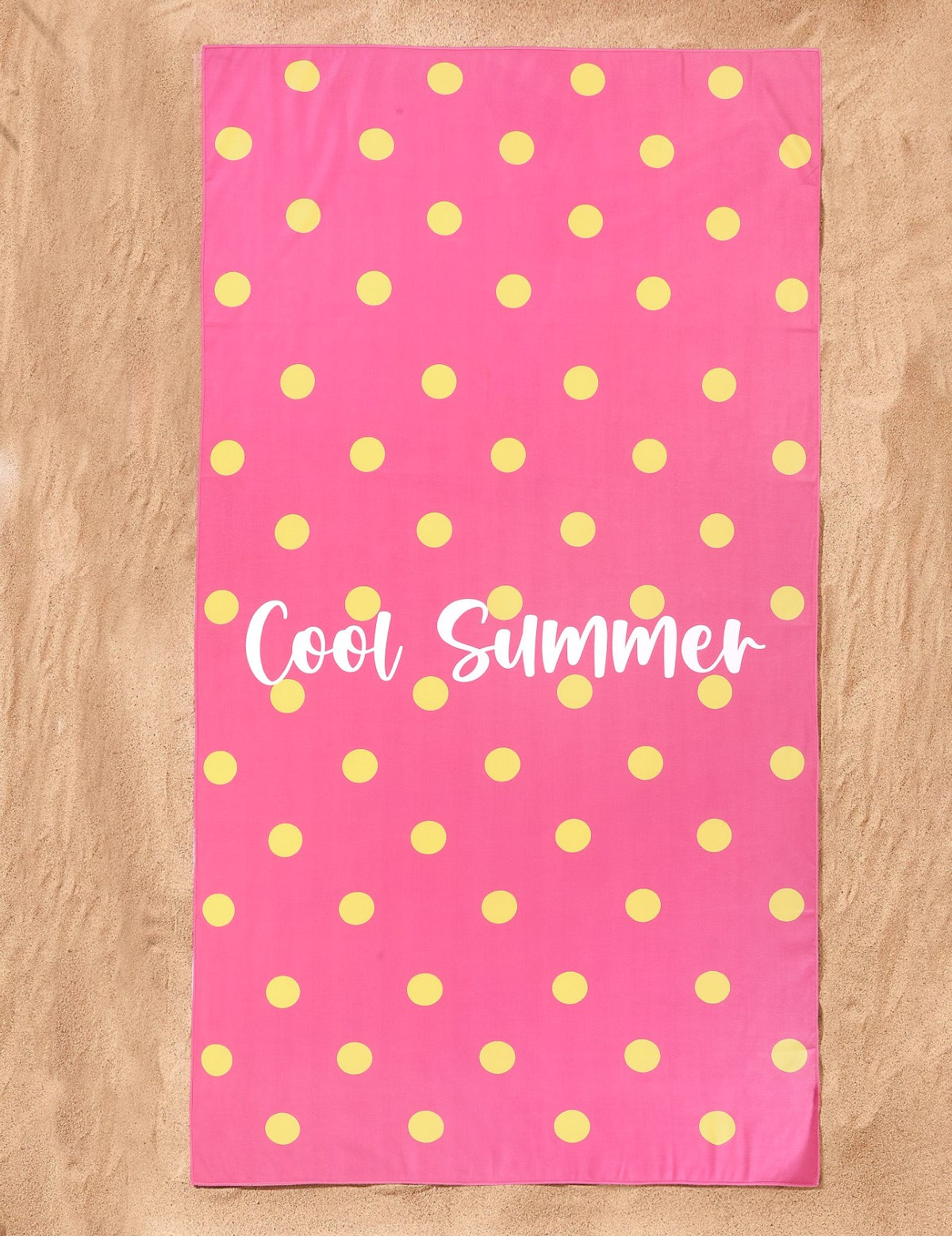 Sneldrogend Microfiber Strandlaken Summer Vibes Navy