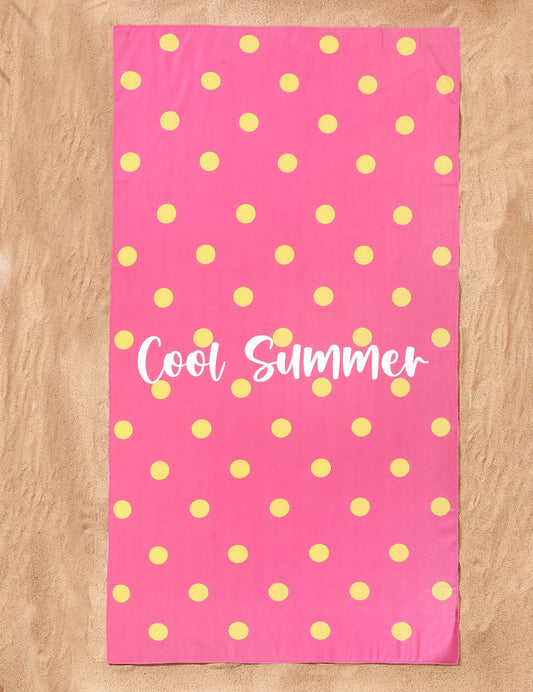 Sneldrogend Microfiber Strandlaken Summer Vibes Navy