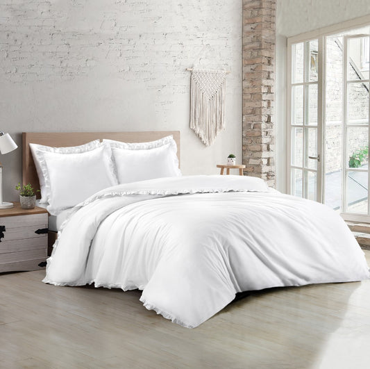 Dekbedovertrek Fleur Wit