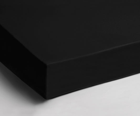 Hoeslaken Jersey Zwart