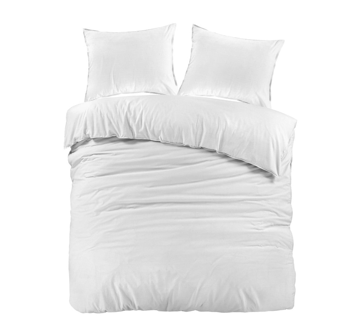 Dekbedovertrek Jeans Stitch Wit