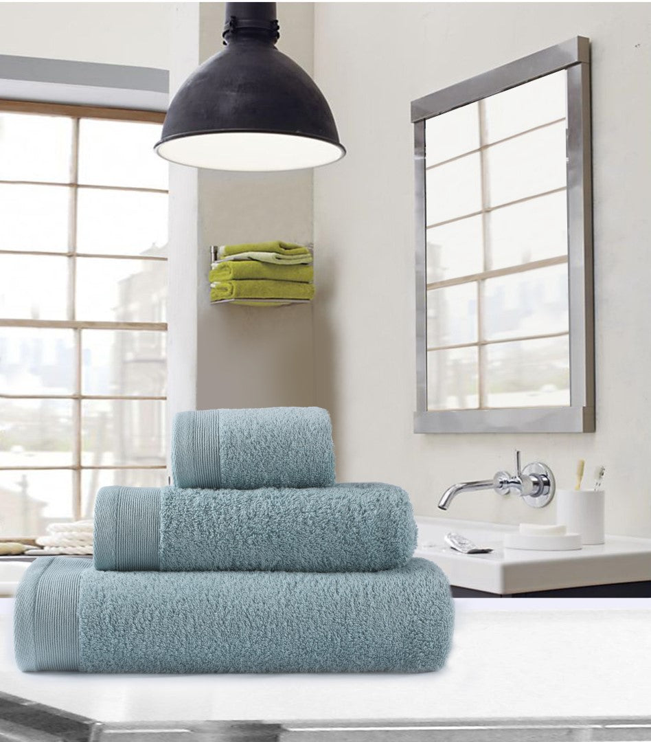 Lucca Washandjes Licht Aqua