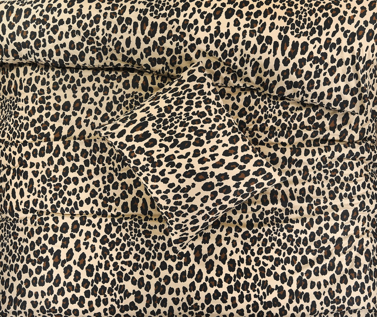 Dekbedovertrek Panter Beige