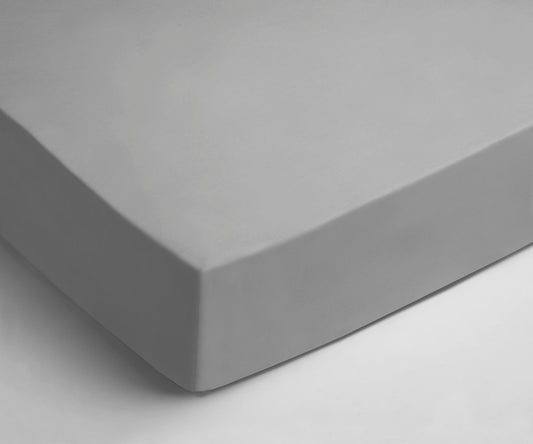 Hoeslaken Percale Licht Grijs