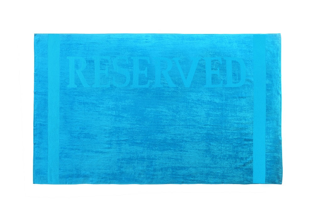 Strandlaken XL 'RESERVED' Aqua