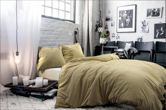 Texas Dekbedovertrek Geel