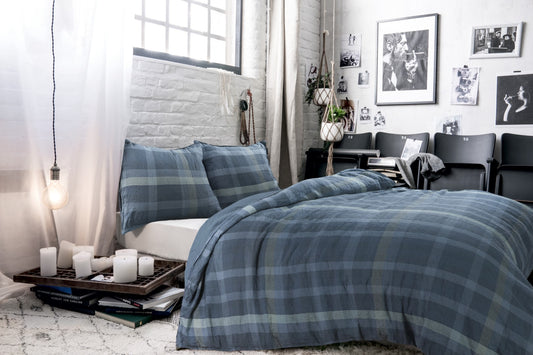 Washington Dekbedovertrek Blauw